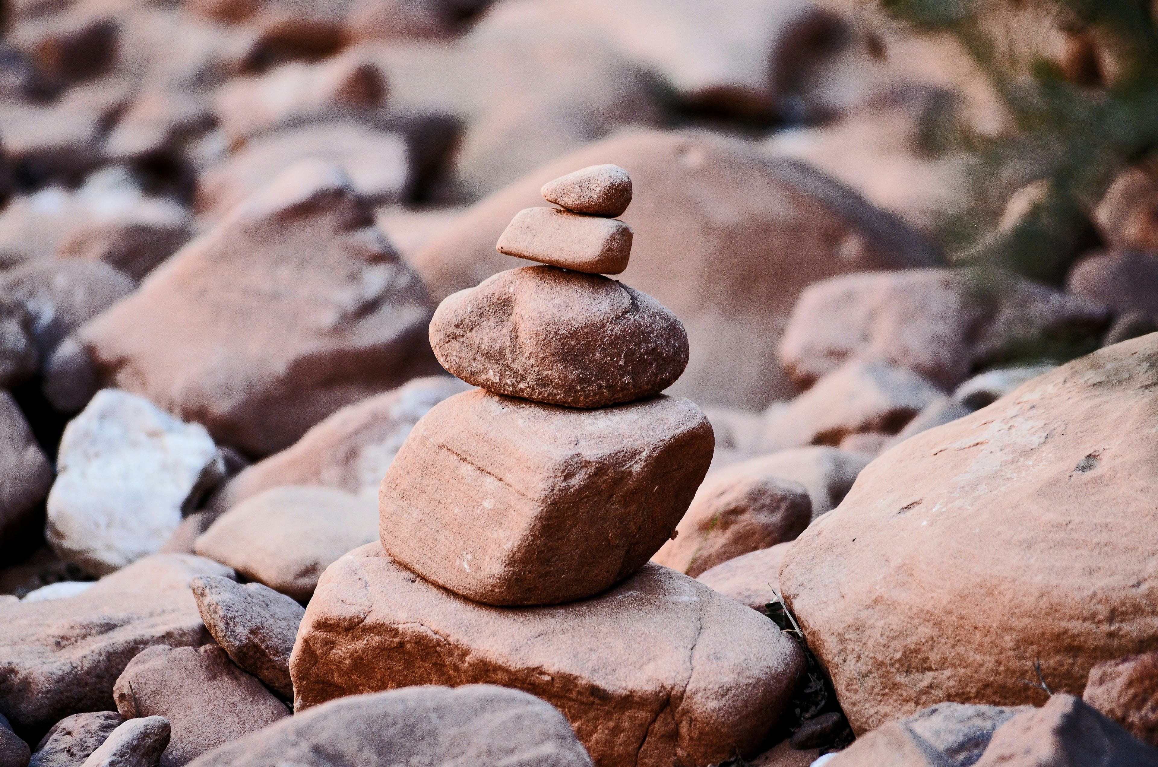 stacked rocks. Owned photo Debby Hudson by Unsplash
